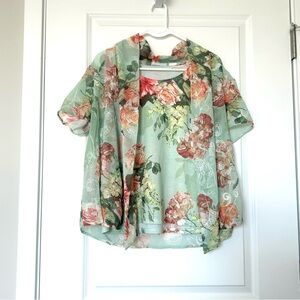 Alfred Dunner 2-Piece Cardigan and Sleeveless Top Set